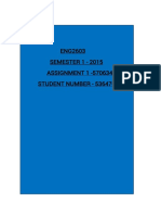 ENG2603 ASSIGNMENT-1 Student Number 53647629 PDF