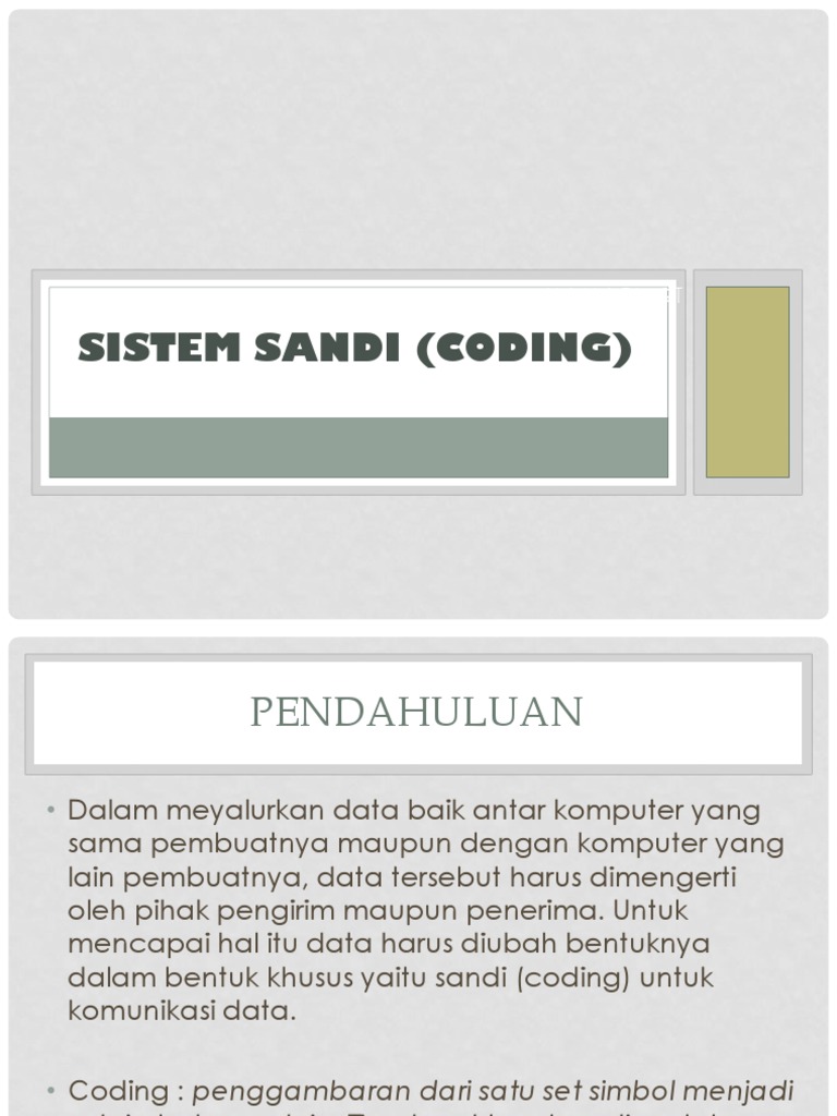 SISTEM.SANDI.COM.ppt | PDF