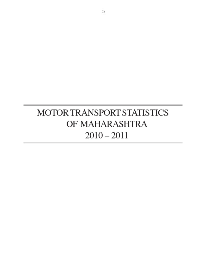 Statistical Book 10 11 Pdf Transport Nature