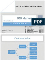 Pricing Strategy in B2B Marketing