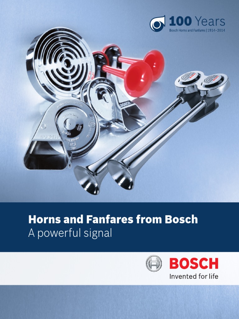 Bosch Horns & Fanfares Consumer Brochure, PDF, Sound