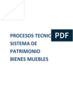 Procesos Tecnicos Patrimonio Bienes Muebles