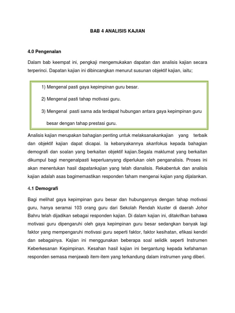 Bab 4 Analisis Kajian Pdf