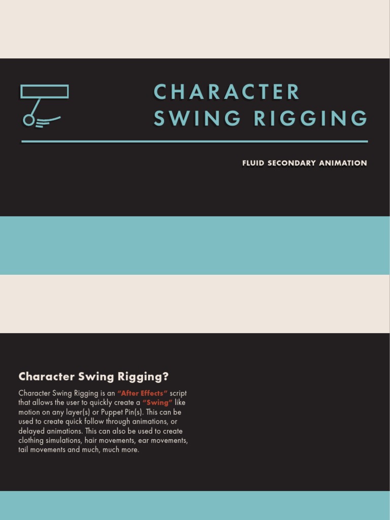 Character Swing Rigging in After Effects | PDF