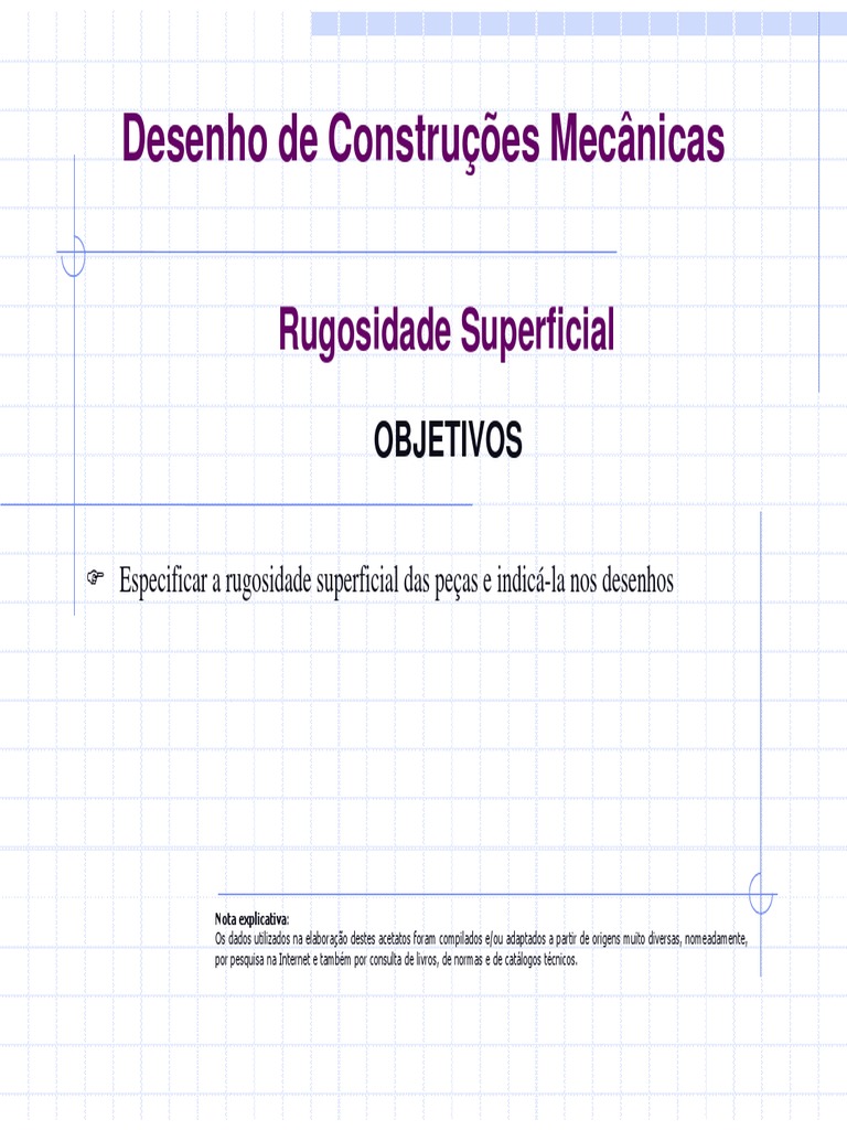 Simbologia de Rugosidade Superficial | PDF | Rigidez da superfície ...