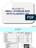 Welcome To: Small Storage Box With Flashing Led