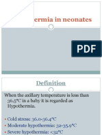 Hypothermia in Neonates Presentation