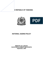 National Ageing Policy 2003