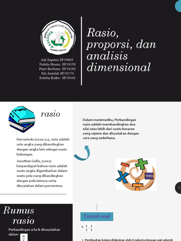 Analisis Rasio dan Proporsi Matematika | PDF