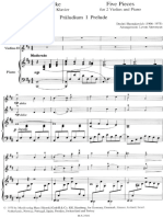 Shostakovich 5 Pieces For 2 Violins and Piano PDF
