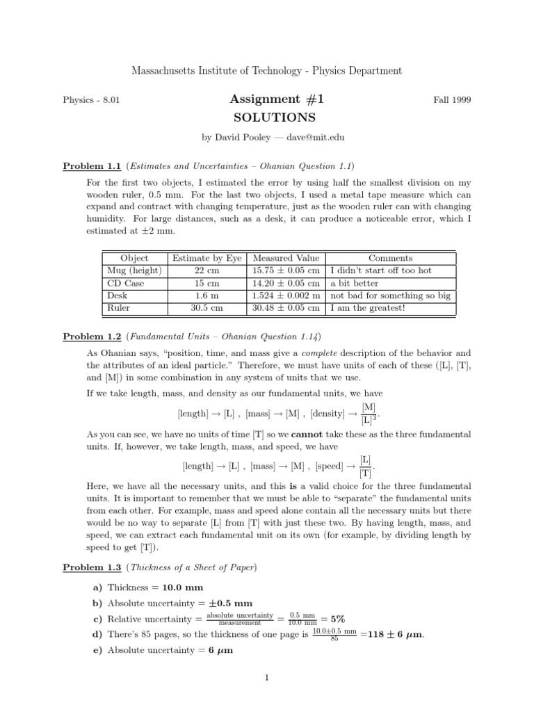 Assignment 01 - SOLUTIONS PDF | PDF | Acceleration | Buckling