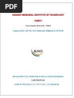 Kmit DS Through C LAB