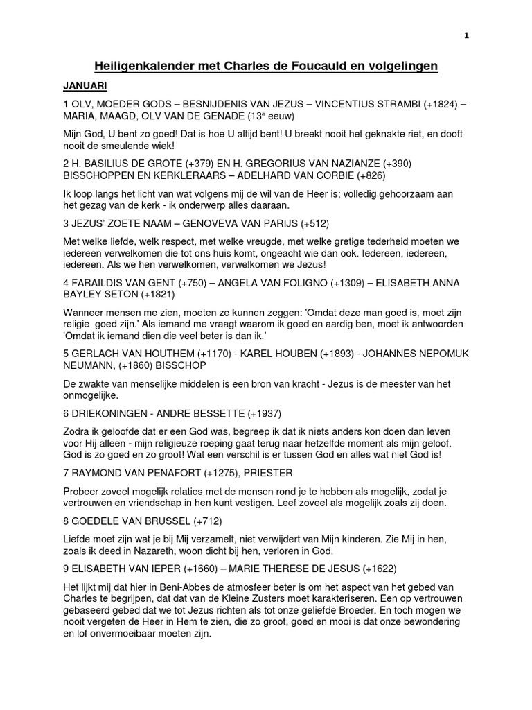 Heiligenkalender | PDF