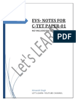 Ctet Evs Notes