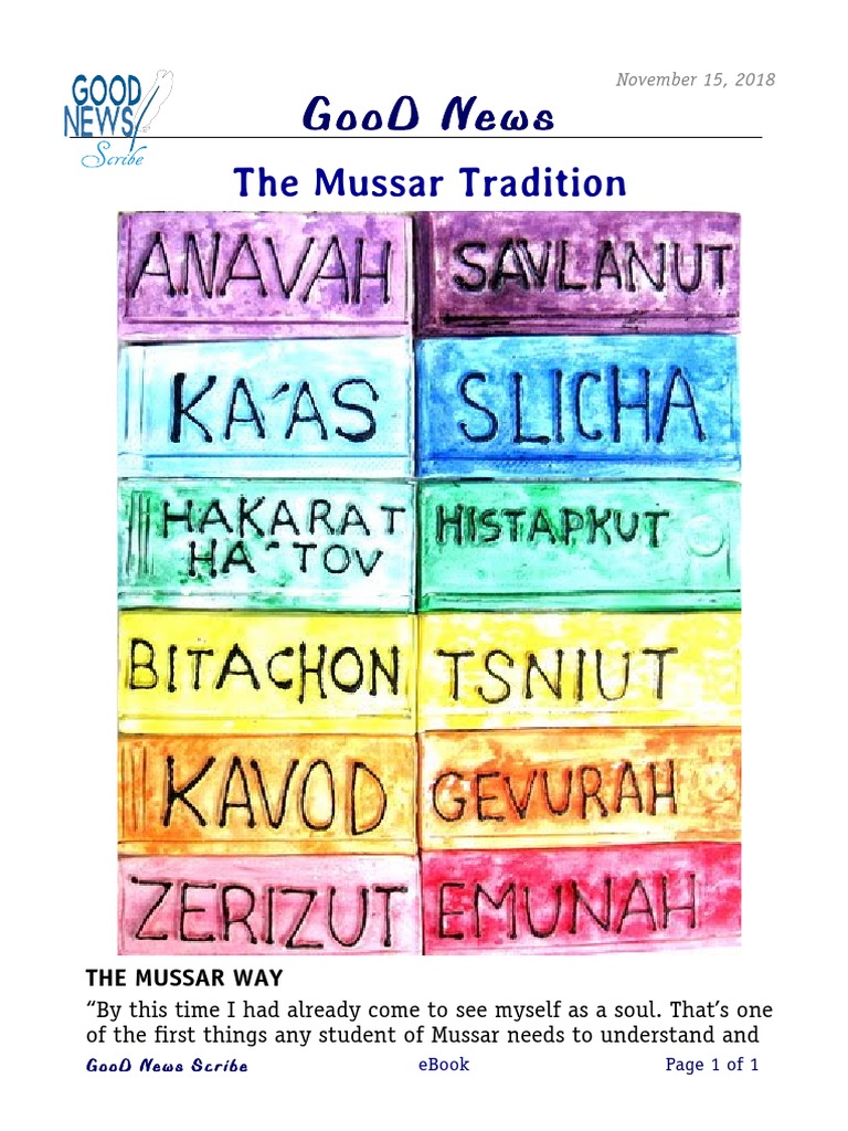 Mussar Discussion and Study | PDF | Humility | Soul