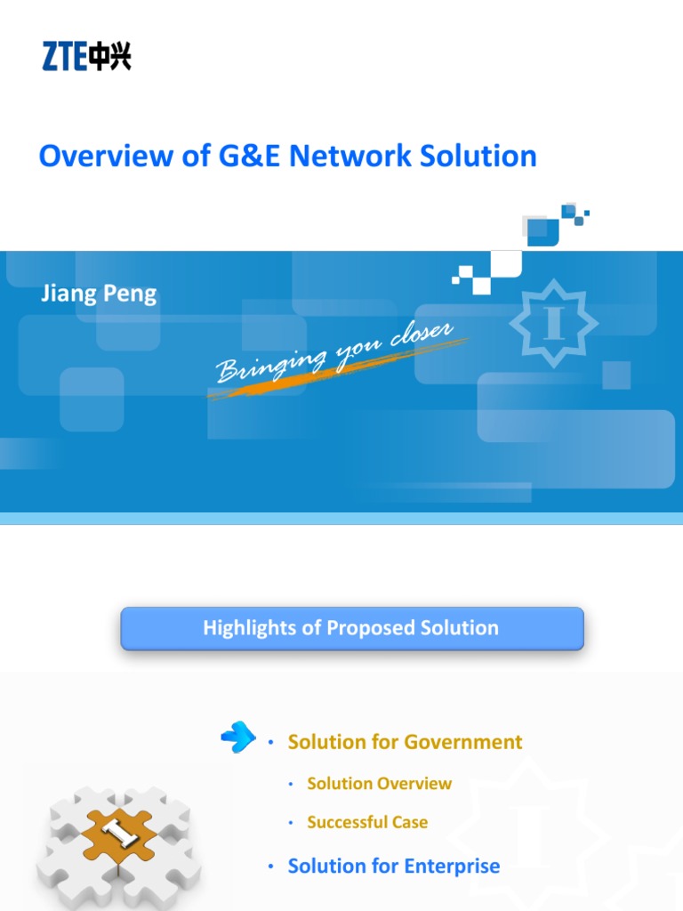 ZTE Cloud Networking Solutions Overview | PDF | Wavelength Division ...