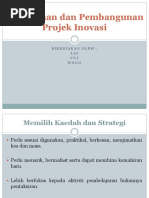 Penyediaan Dan Pembangunan Projek Inovasi