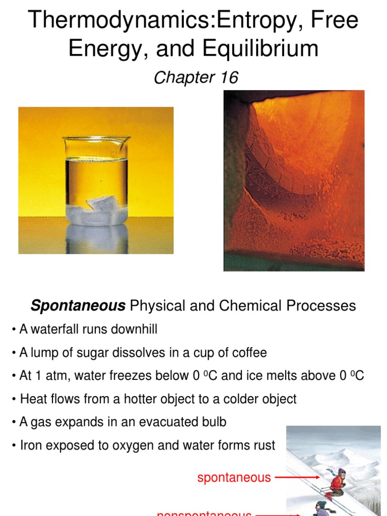 Entropy and Free Energy in Thermodynamics | PDF | Entropy | Gibbs Free ...