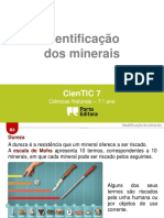 CienTic7- B3 Identificação de Mineriais