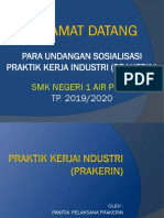 Paparan Praktik Kerja Industri (Prakerin) 2019-2020