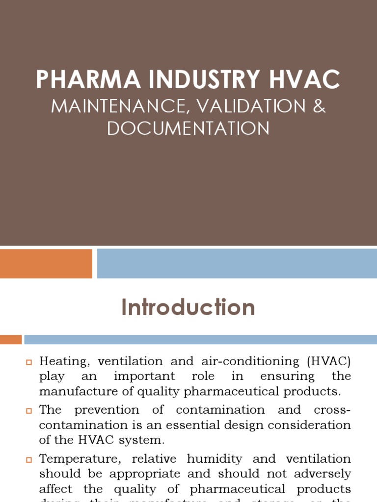 HVAC Validation in Pharma Industry | PDF | Verification And Validation ...