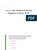 Pretest dan Posttest Internsip Angkatan II tahun 2019.pptx