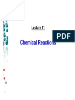 Lecture 11 - Chemical Reactions PDF