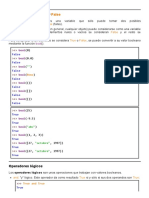 True y False en Python