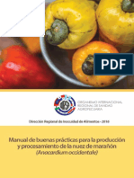 EL SALVADOR Manual de Buenas Prácticas para La Producción y Procesamiento de La Nuez de Marañón (Anacardium Occidentale) PDF