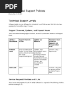 Kaazing Global Support Policies