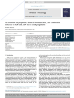 An Overview On Properties Thermal Decomposition and Combustion B 2018