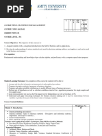 4332bQAM601 - Statistics For Management