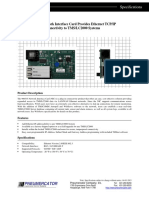 Network Interface Card Spec Sheet