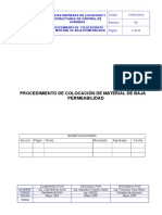 Proced. de Colocación de Material de Baja Permeabilidad (Soil Liner)