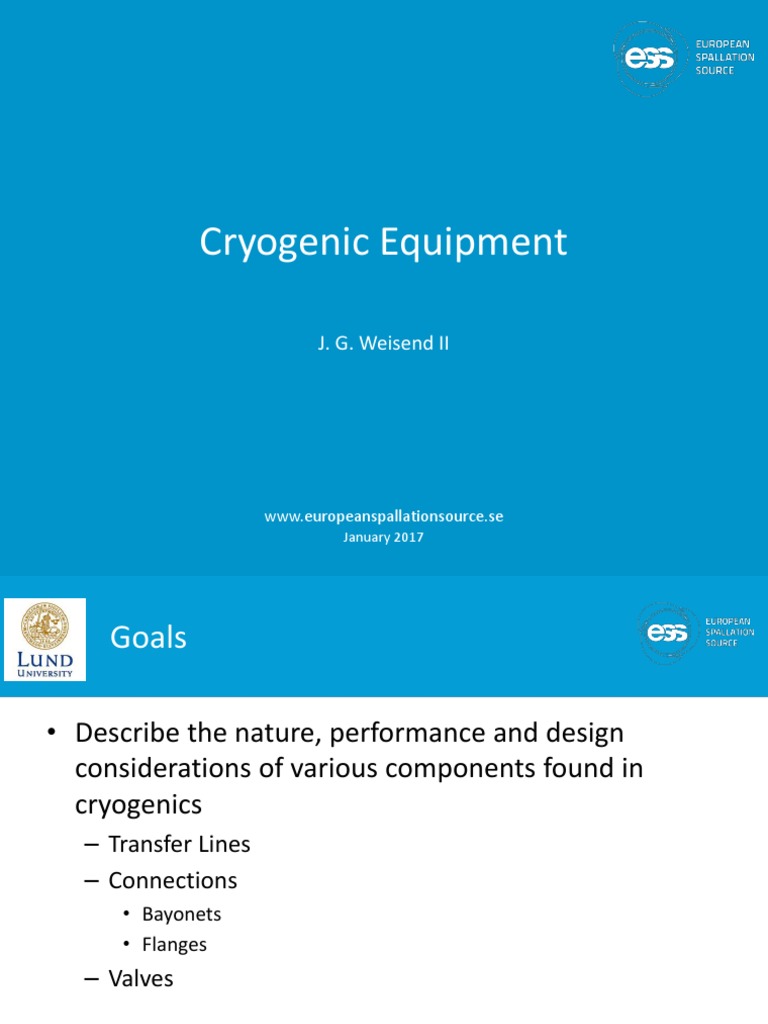 Key Components of Cryogenic Systems | PDF | Valve | Cryogenics