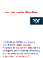 Functional Theories of Translation1