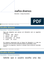 13.1 Secao08 Aula10 Desafios 01 Dicionarios Estoque PDF