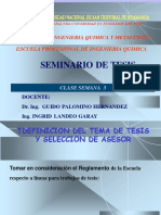 Clase 3 - Seminario de Tesis IQ