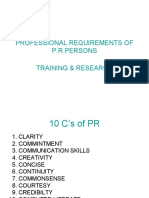 BVB 10 Professional Requirements of P R Persons