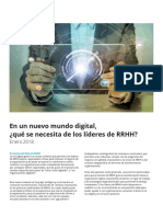 En Un Nuevo Mundo Digital,¿qué Se Necesita de Los Líderes de RRHH - Deloitte PDF