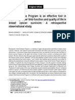 Home Exercise Program Is An Effective Tool Inimporving Upper Limb Function and Quality of Life in Breat Cancer Survivoor