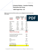 PTON - Citron report