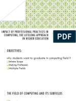 Impact of Professional Practices in Computing