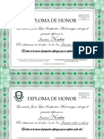 Diploma Honor
