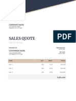 Sales Quote