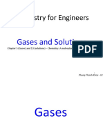 Chemistry For Engineers - Week 7 - Gases and Solution PDF
