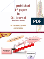 How Did I Publish My First Paper in Q1 Journal