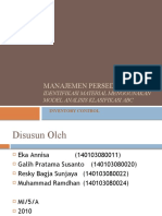 Manajemen Persediaan & Metode Analisis ABC