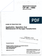 CP 58 - 1992 Application, Operation - Maintenance of Dry-Type Transformer