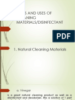 Types and Uses of Cleaning Materials